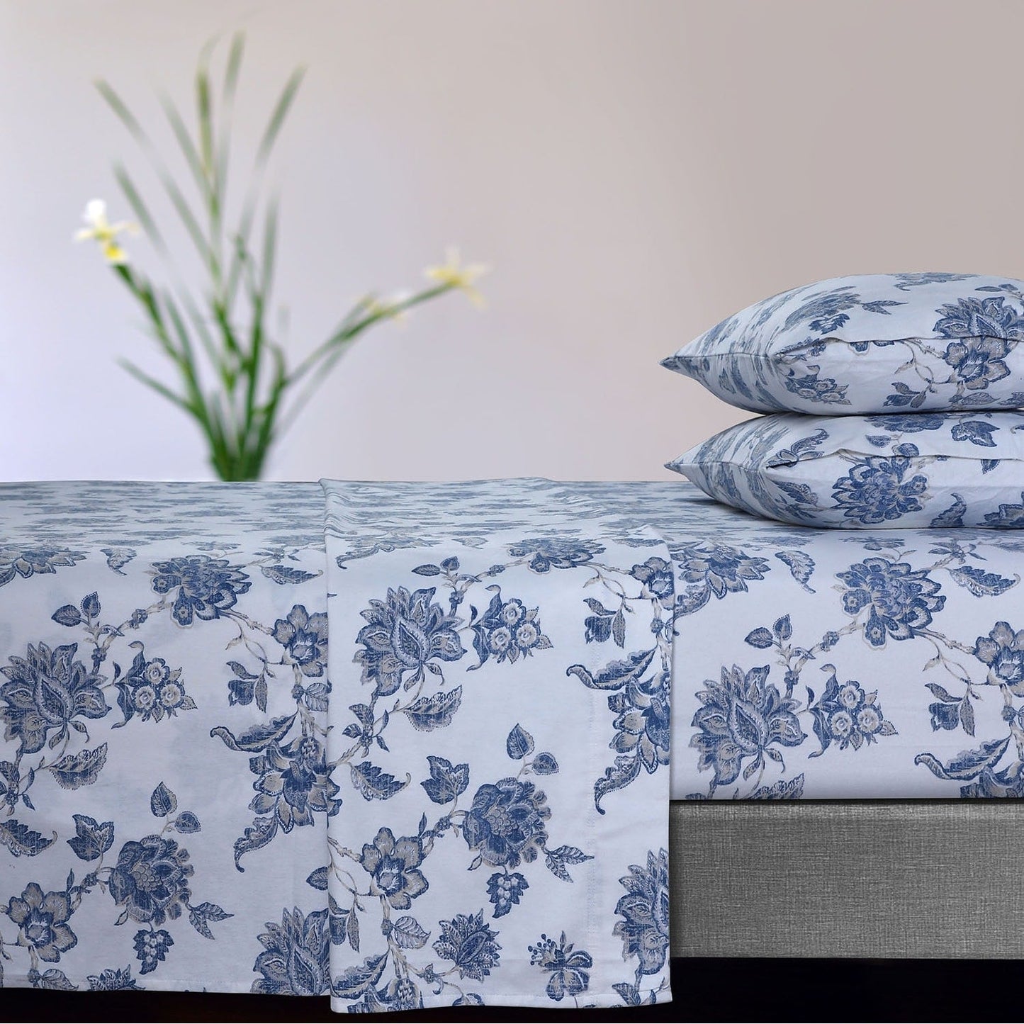 Soft 170-GSM Cotton Flannel Printed Extra Deep Pocket Sheet Set