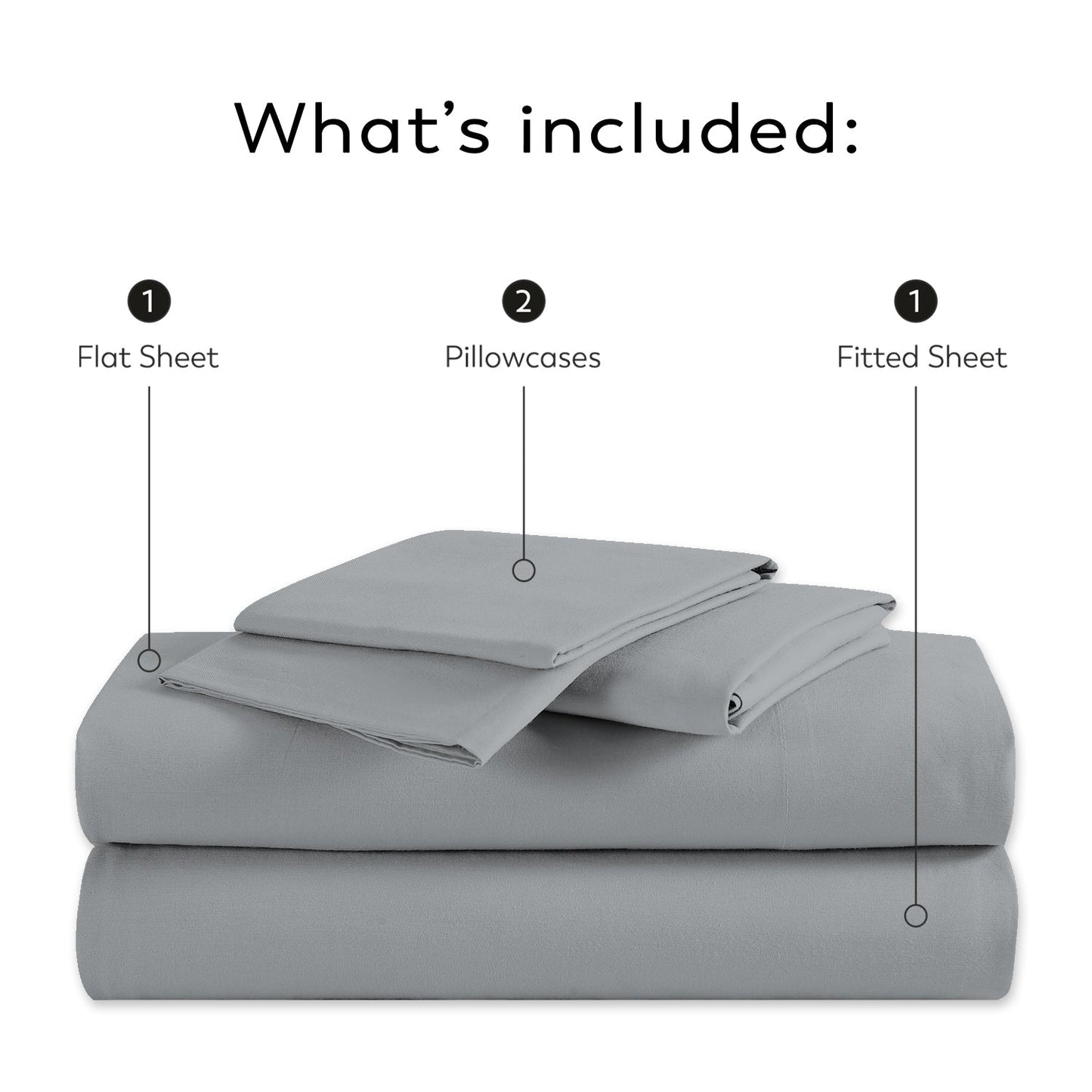 Purity Home 300TC Organic 100% Cotton Cool Crisp Percale Sheet Set