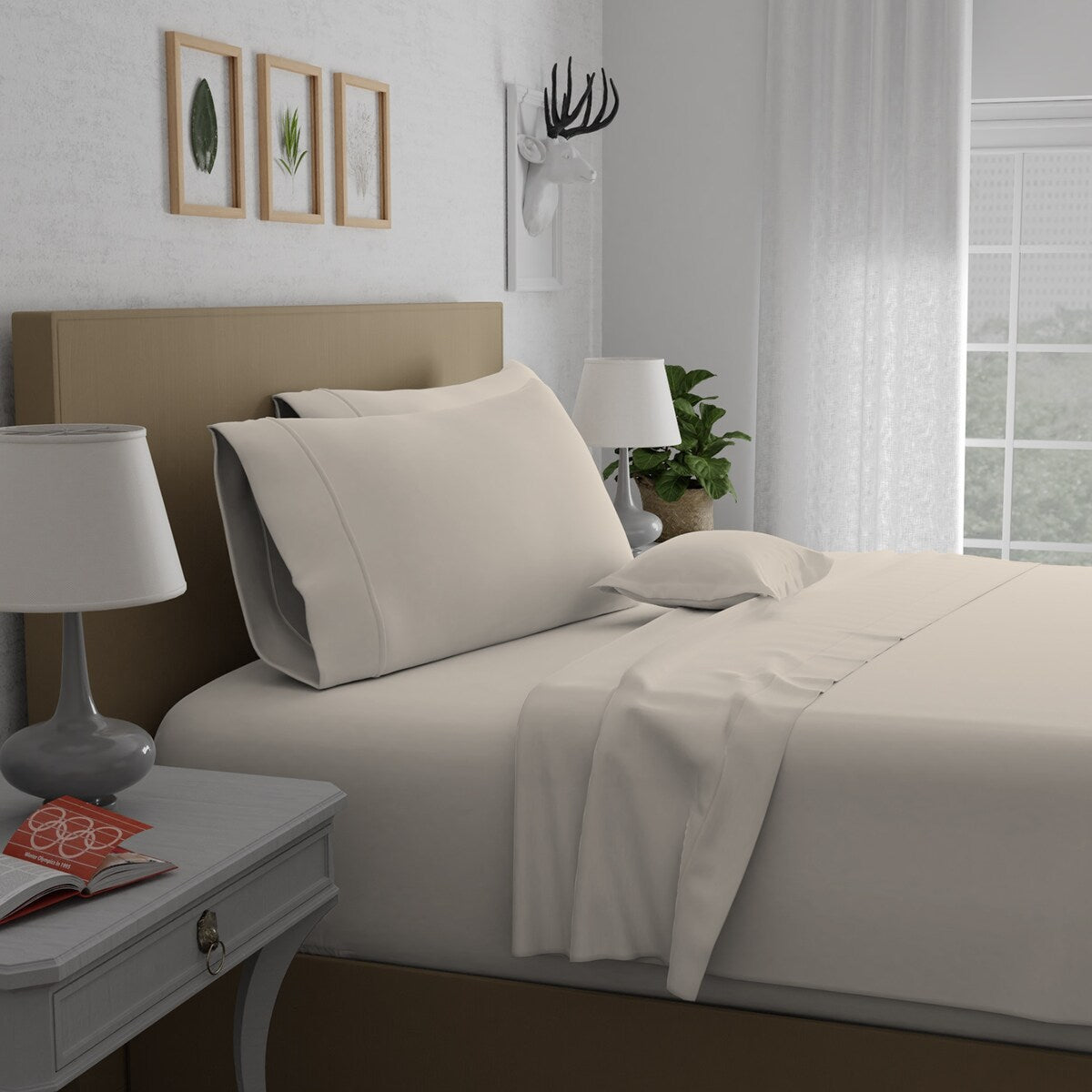 Purity Home 400TC 100% Cotton Long Staple Ultra-soft Percale Sheet Set