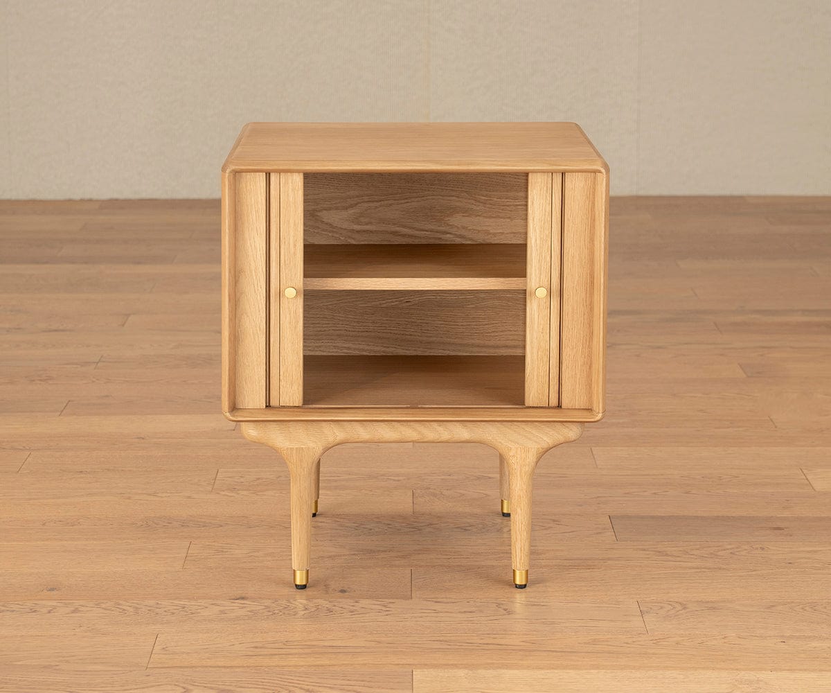 Table de chevet Hendrick Tambour II - Chêne blanc