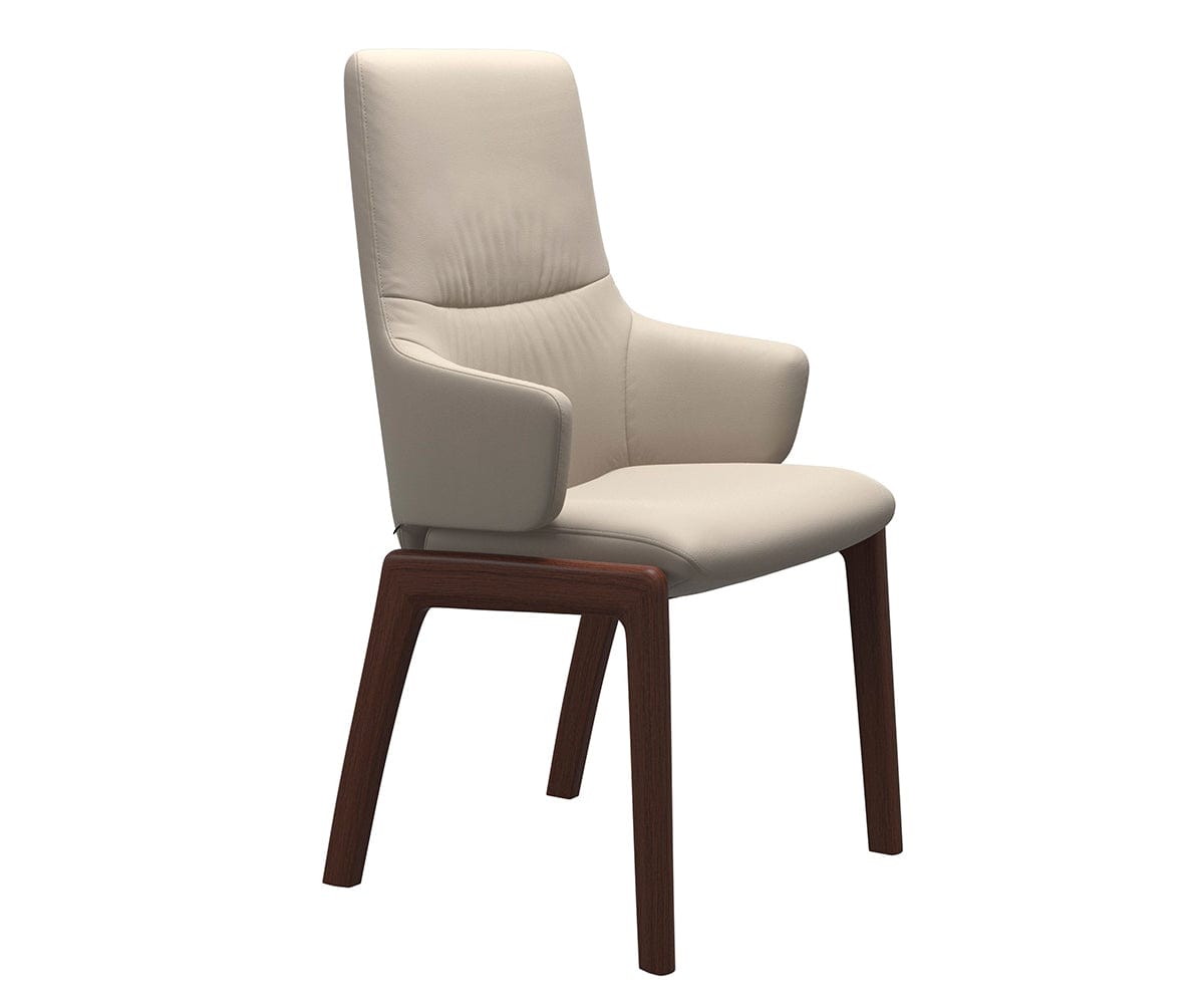Fauteuil de salle à manger en cuir menthe