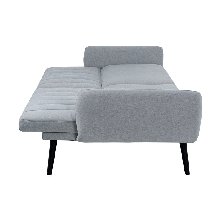 Canapé-lit futon moderne, canapé-lit futon convertible, canapé-lit en lin à dossier divisé pour salon