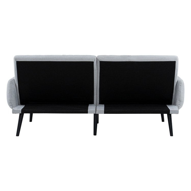 Canapé-lit futon moderne, canapé-lit futon convertible, canapé-lit en lin à dossier divisé pour salon