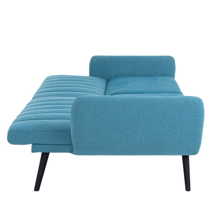 Canapé-lit futon moderne, canapé-lit futon convertible, canapé-lit en lin à dossier divisé pour salon