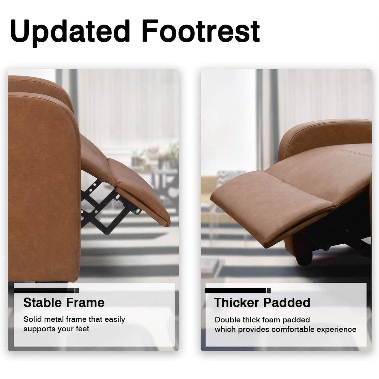 Fauteuil inclinable Homall en cuir synthétique pour salon