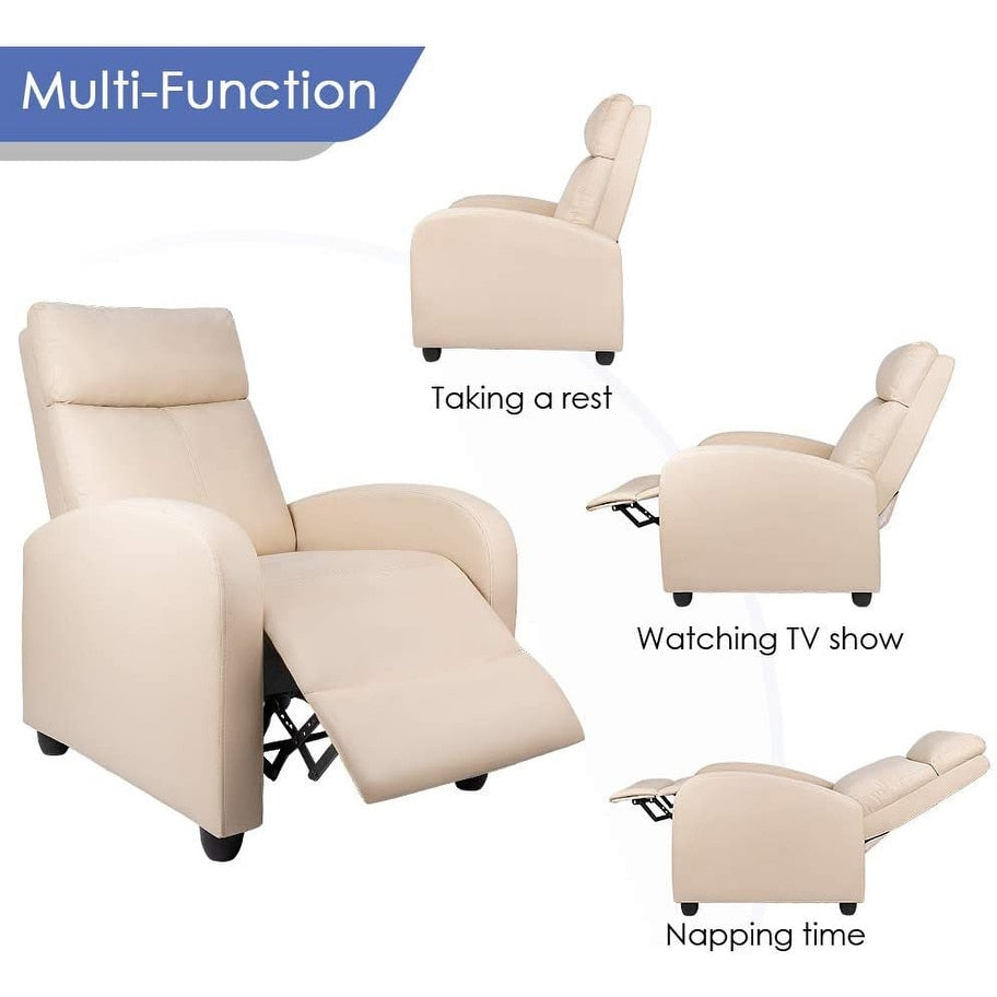 Fauteuil inclinable Homall en cuir synthétique pour salon
