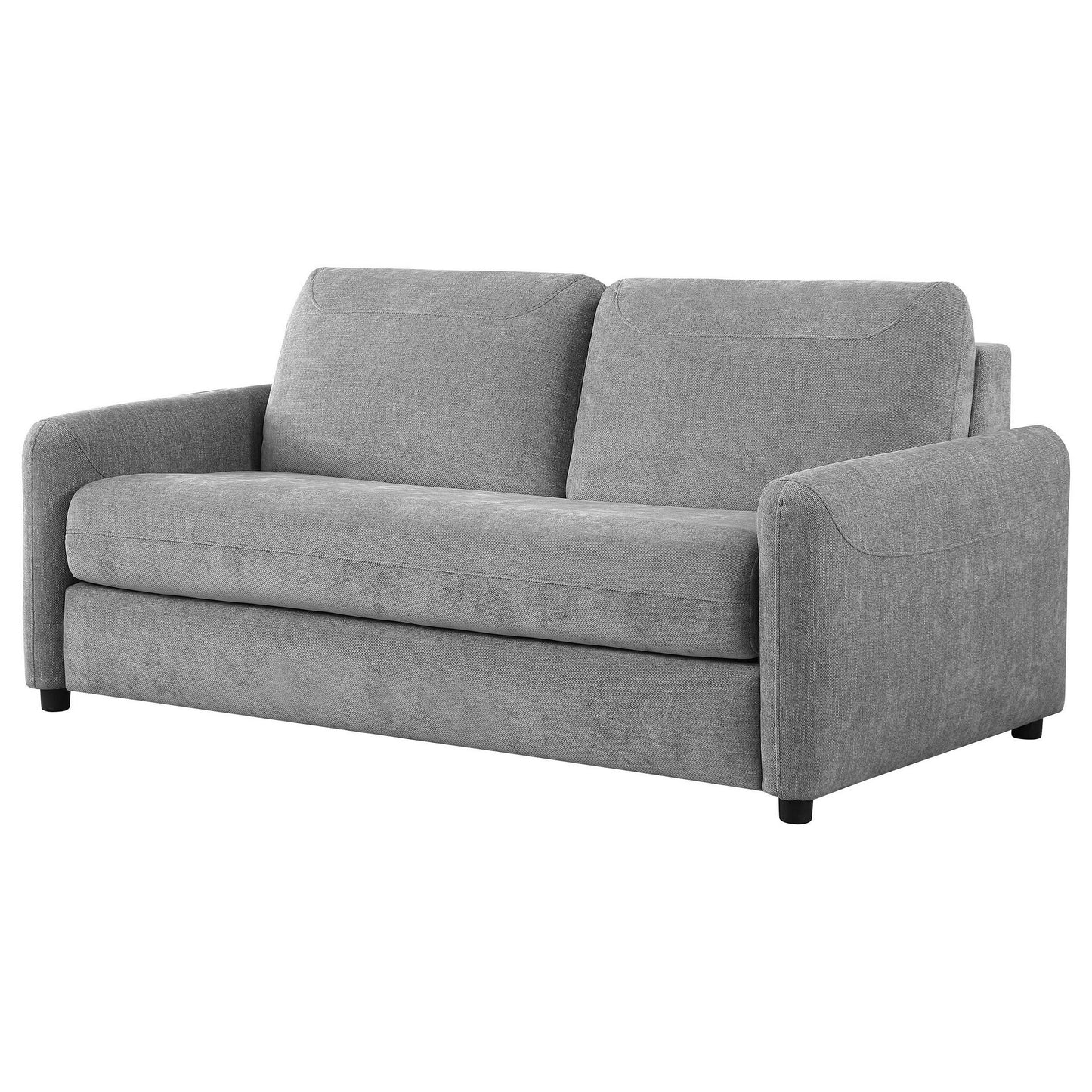 Canapé-lit Rilia avec matelas Queen, tissu gris classique, 188 cm