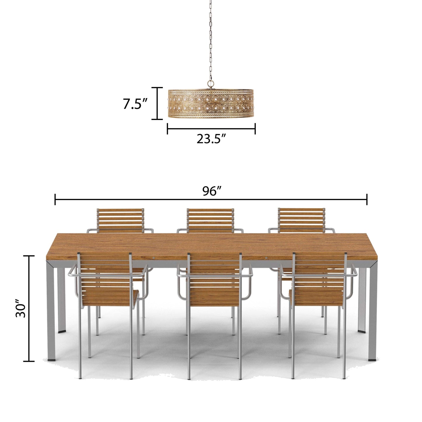 River of Goods Bryar Brass and Crystal 23.5W 3-Light Chandelier - 23.5 x 23.5 x 61.5