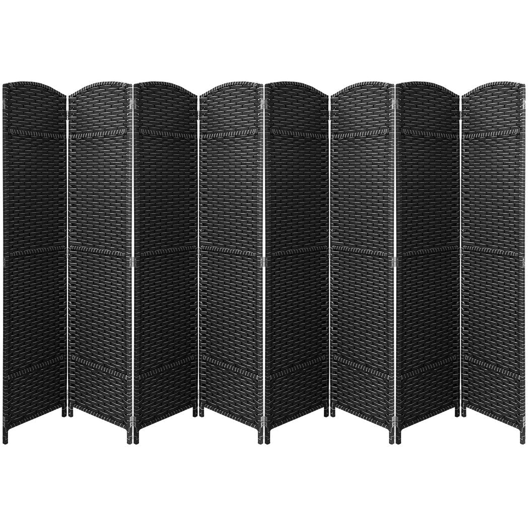 Room Divider Folding Privacy Screen Tall Partition Foldable Wall 8 Panel - 96” L x 19.50” W x 69” H