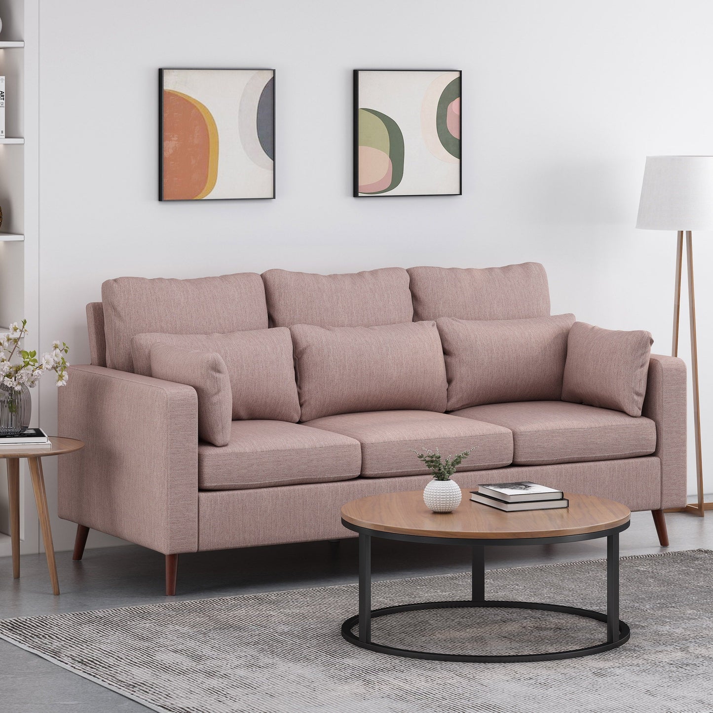 Canapé 3 places rembourré Roselle par Christopher Knight Home