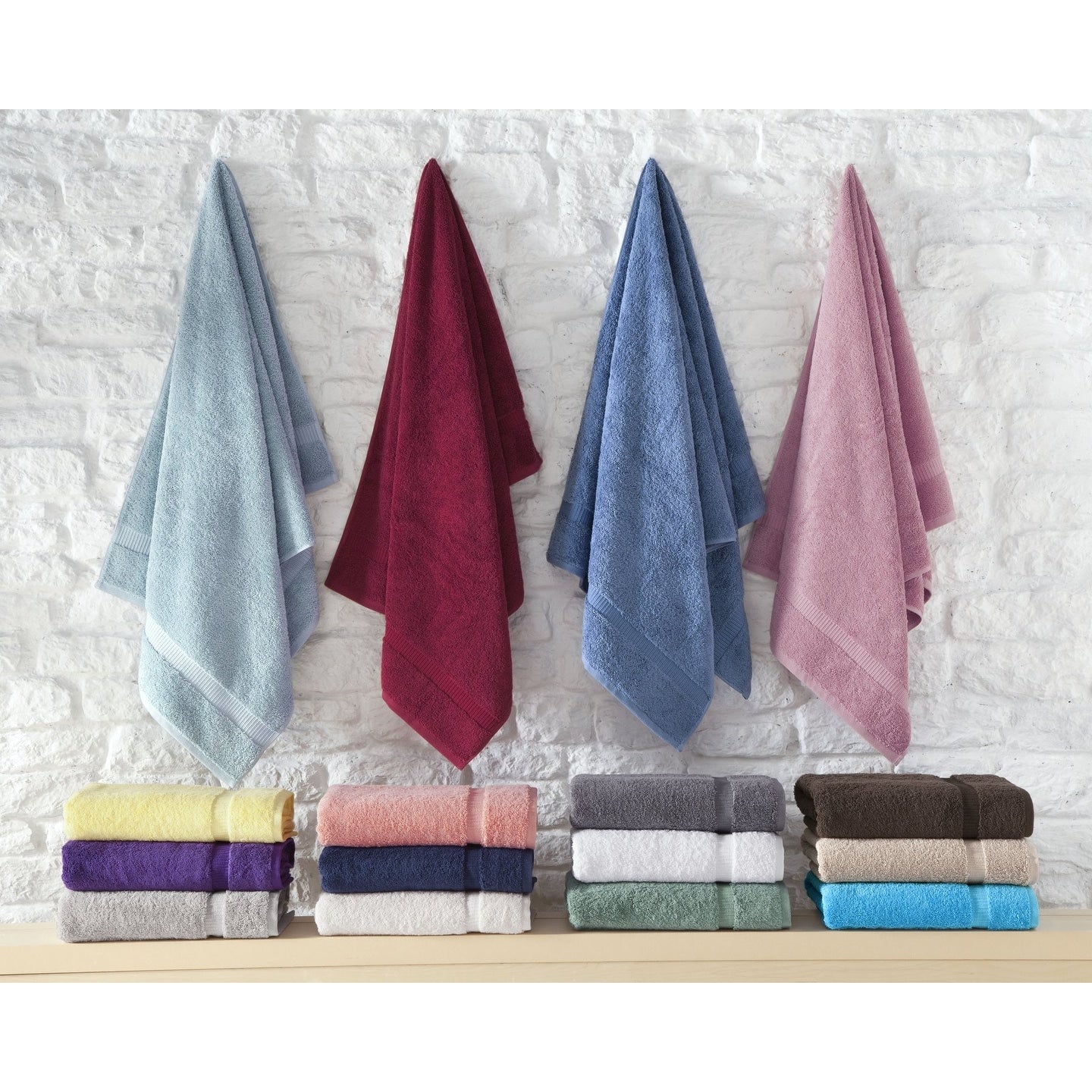 Royal Turkish Cotton Luxury Bath Towel Set & 100% Soft Turkish Cotton & Set of 4 Hotel Quality Towels