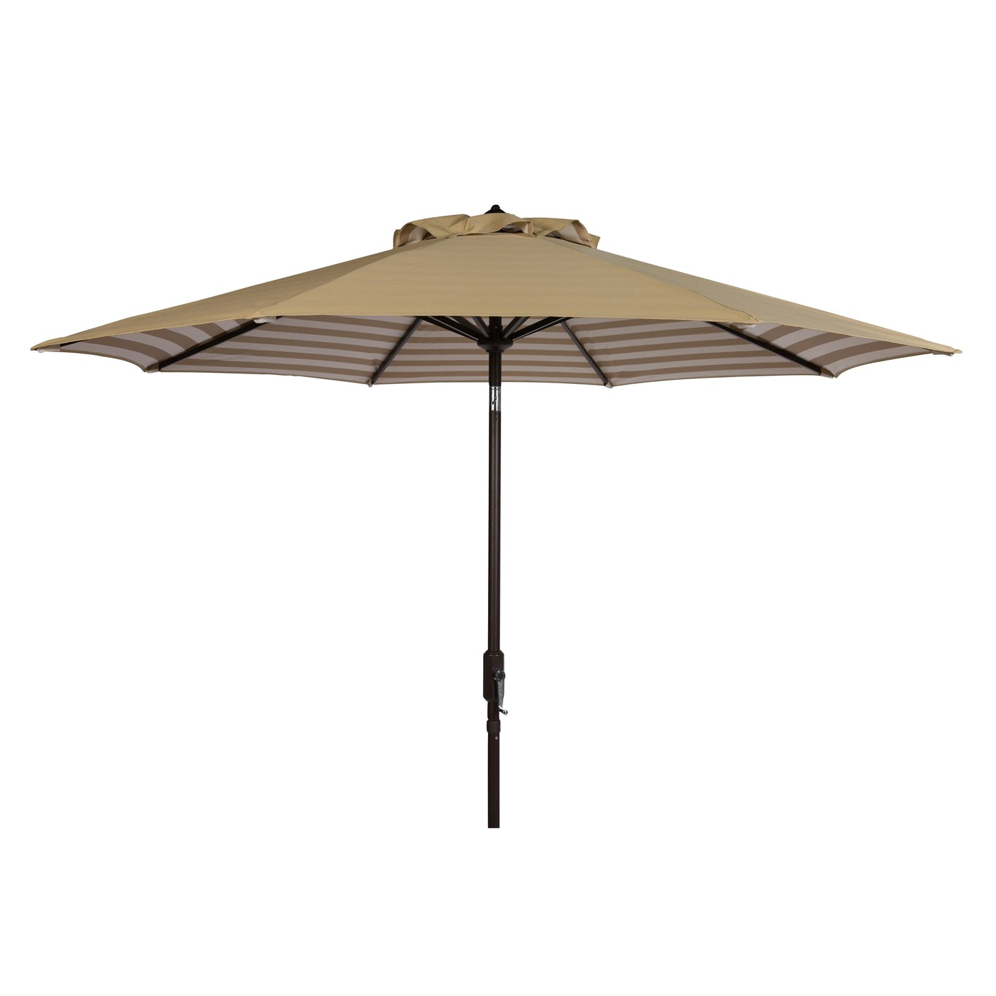 SAFAVIEH Hadire Inside Out Striped 9 Ft Crank Outdoor Umbrella