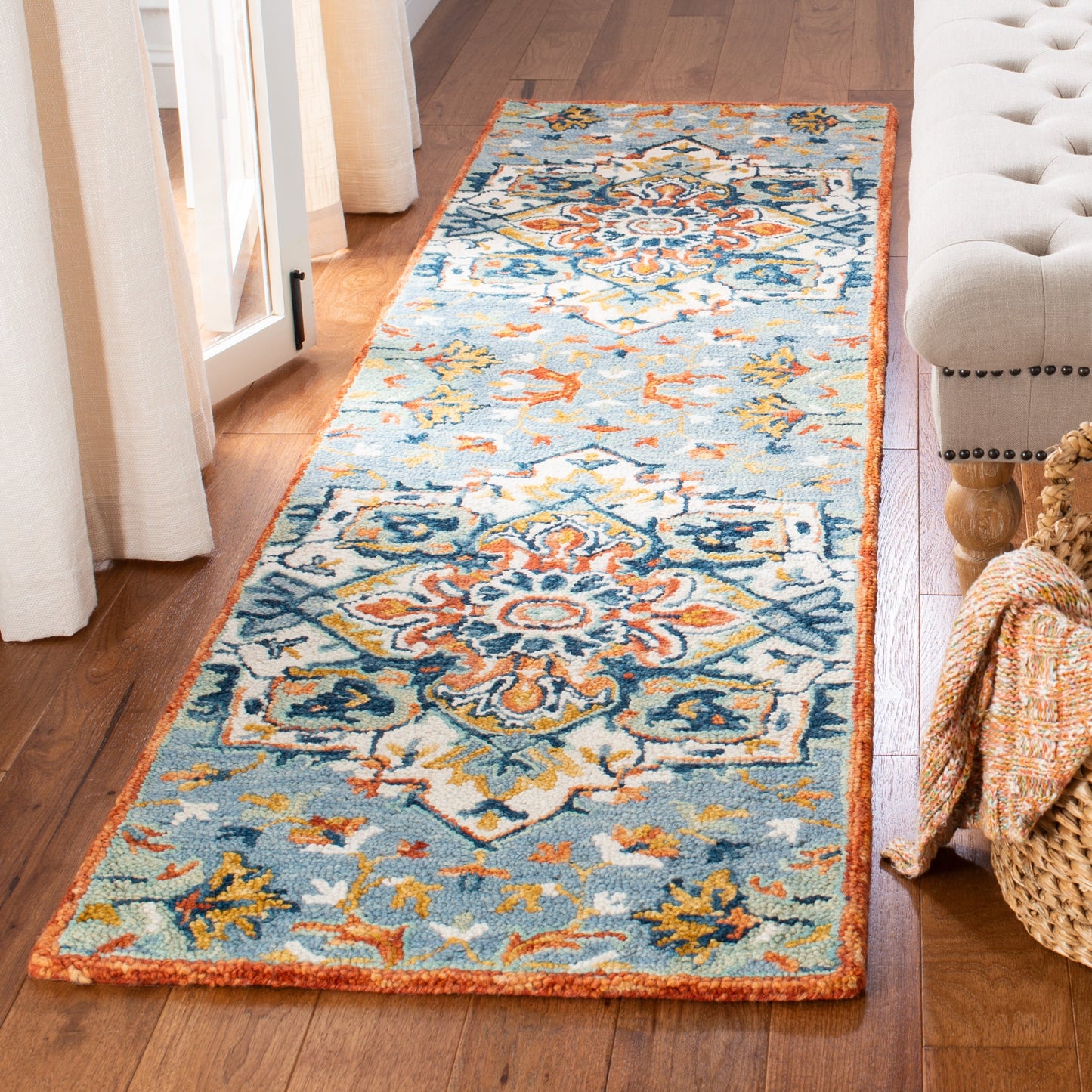 SAFAVIEH Handmade Aspen Hagar Boho Medallion Wool Rug