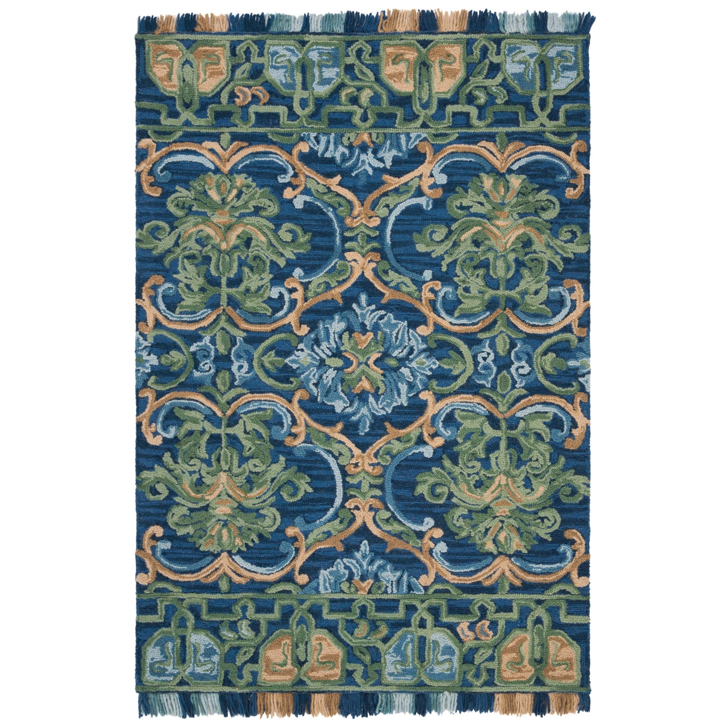 SAFAVIEH Handmade Blossom Porzia Floral Wool Rug