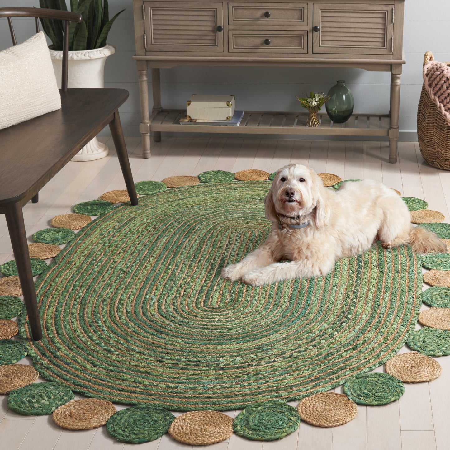 SAFAVIEH Handmade Cape Cod Diora Coastal Jute Rug