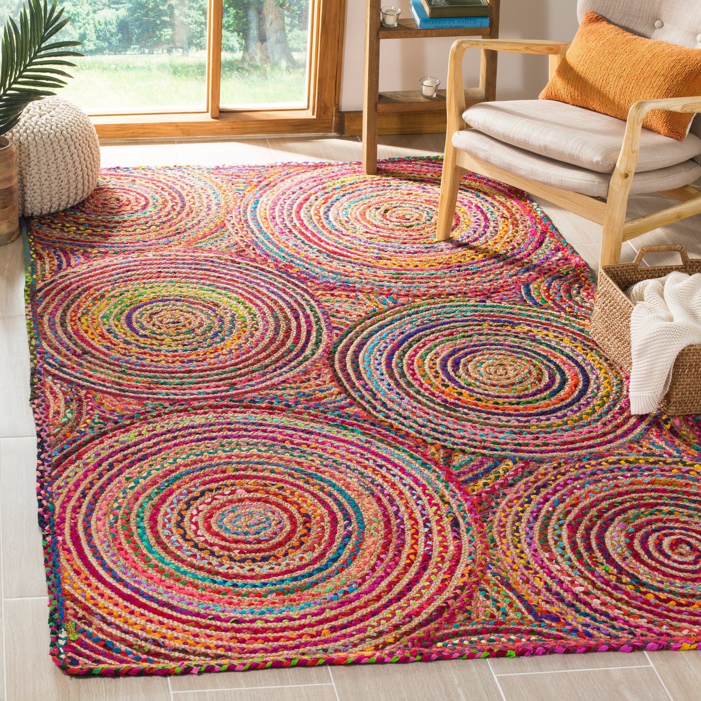 SAFAVIEH Handmade Cape Cod Eulogia Coastal Jute Rug