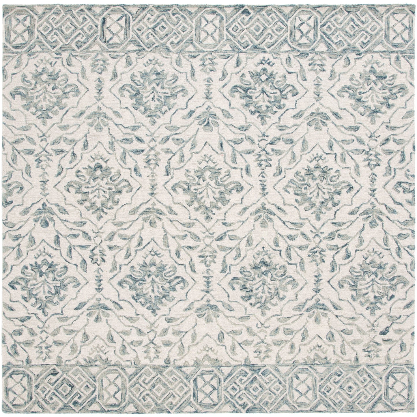 SAFAVIEH Handmade Dip Dye Elvedina Floral Wool Rug