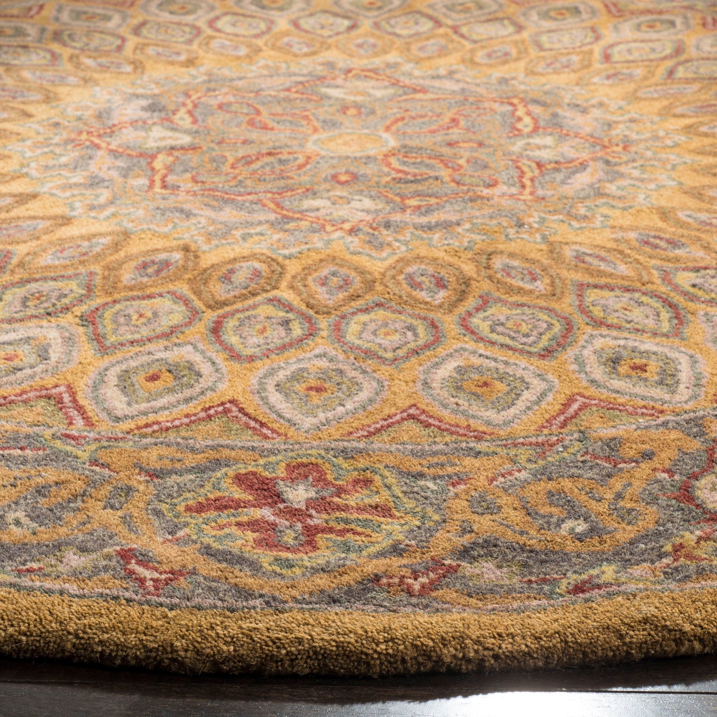 SAFAVIEH Handmade Heritage Wayfarer Traditional Oriental Wool Rug