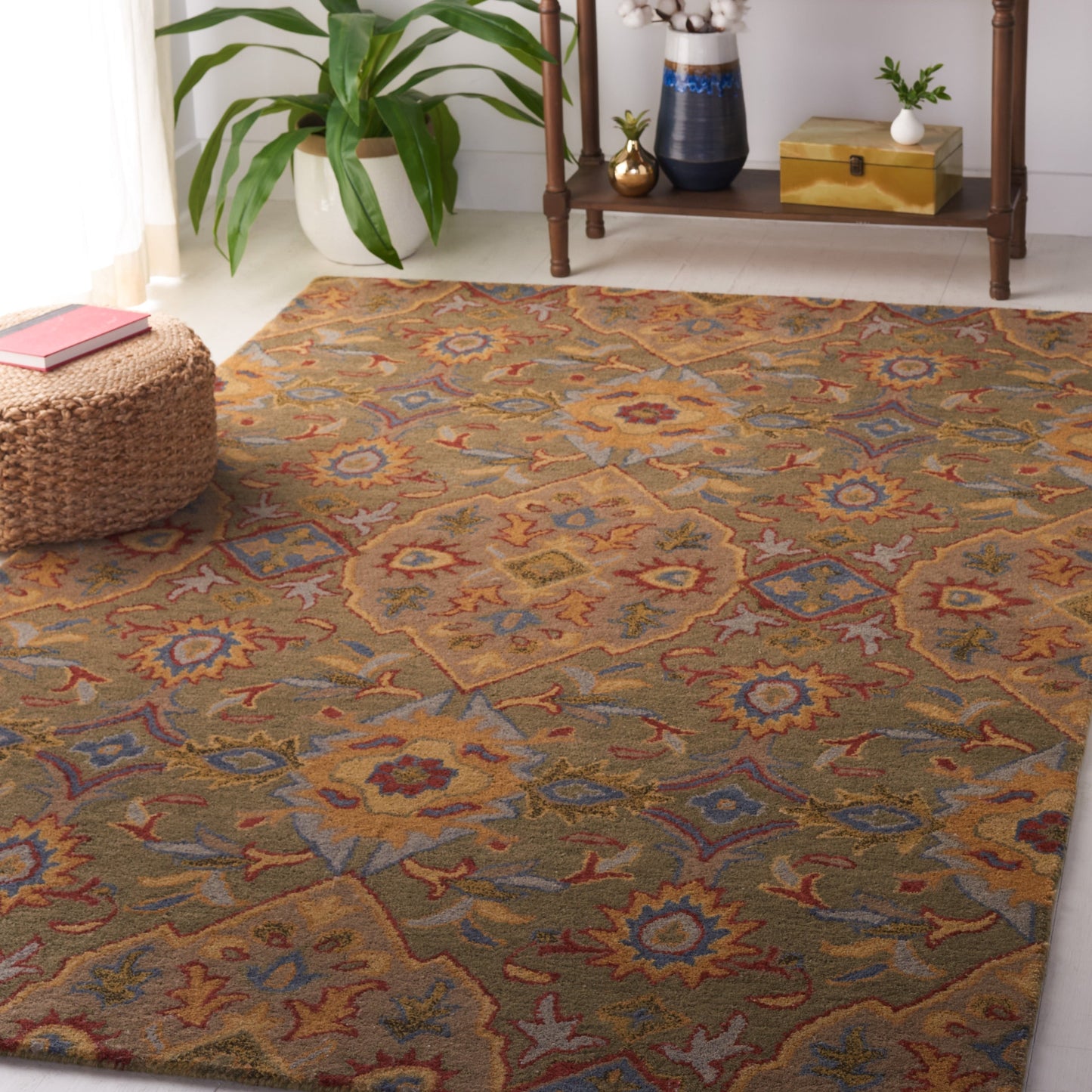 SAFAVIEH Heritage Sheena Hand-tufted Wool Area Rug