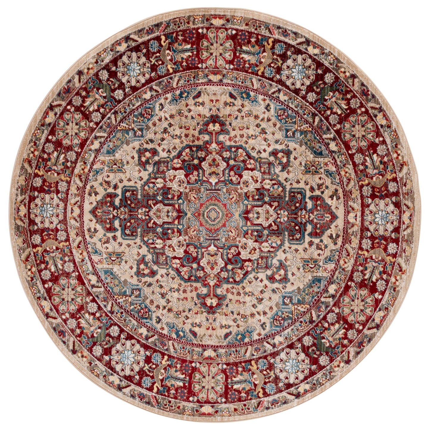 SAFAVIEH Kashan Marybeth Oriental Rug with Fringe