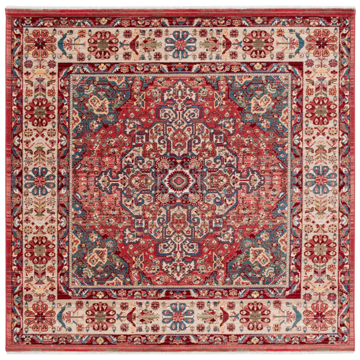 SAFAVIEH Kashan Marybeth Oriental Rug with Fringe