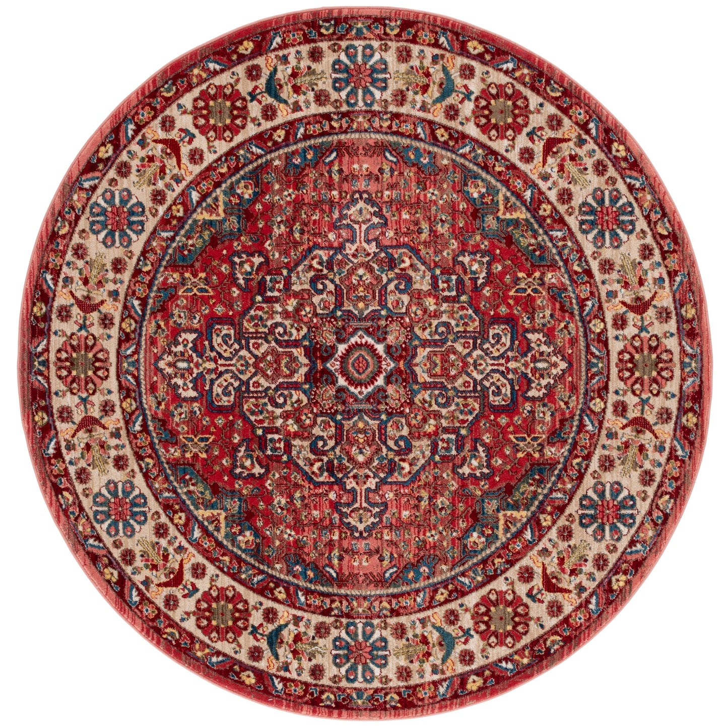SAFAVIEH Kashan Marybeth Oriental Rug with Fringe