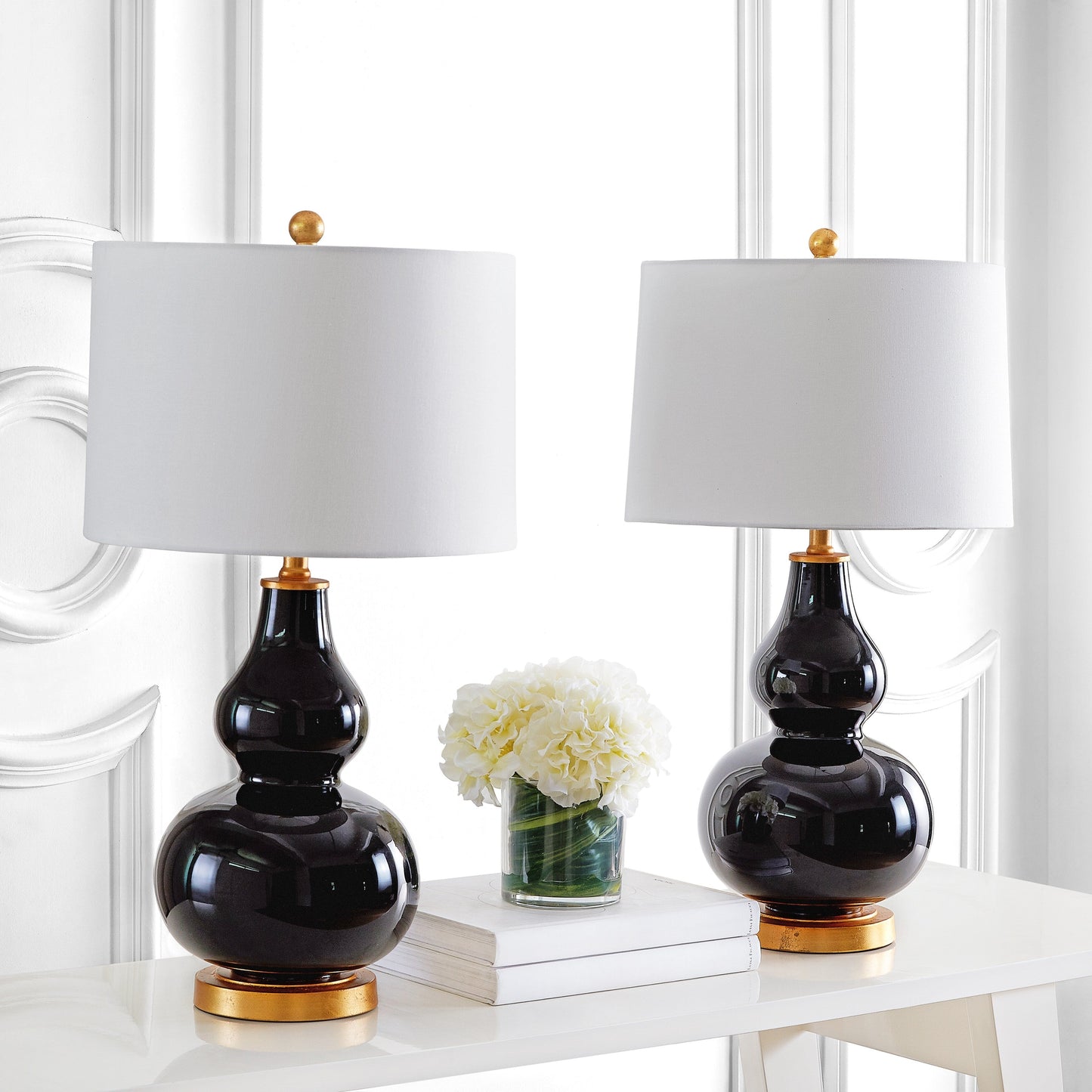 SAFAVIEH Lighting Diede Gourd Table Lamp (Set of 2) - 15x15x28.5 - 15Wx15Dx29H