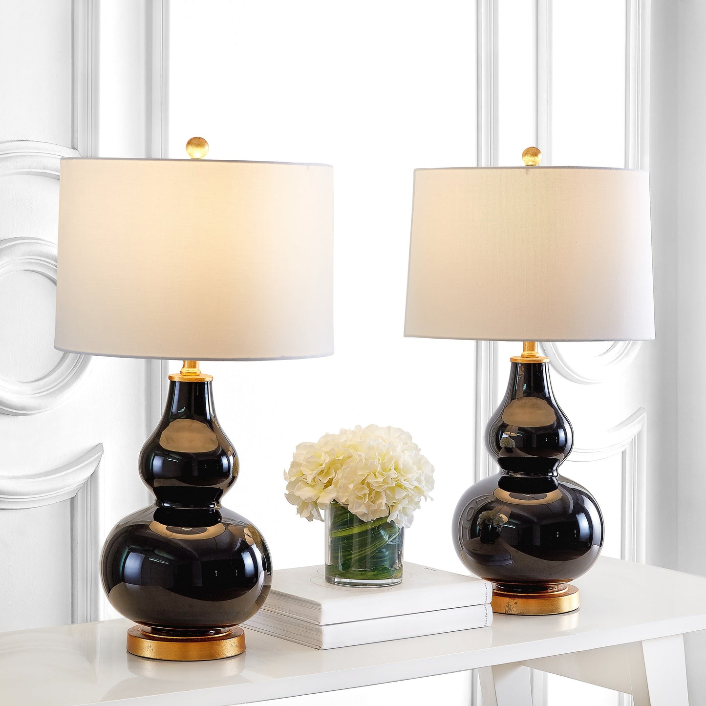 SAFAVIEH Lighting Diede Gourd Table Lamp (Set of 2) - 15x15x28.5 - 15Wx15Dx29H