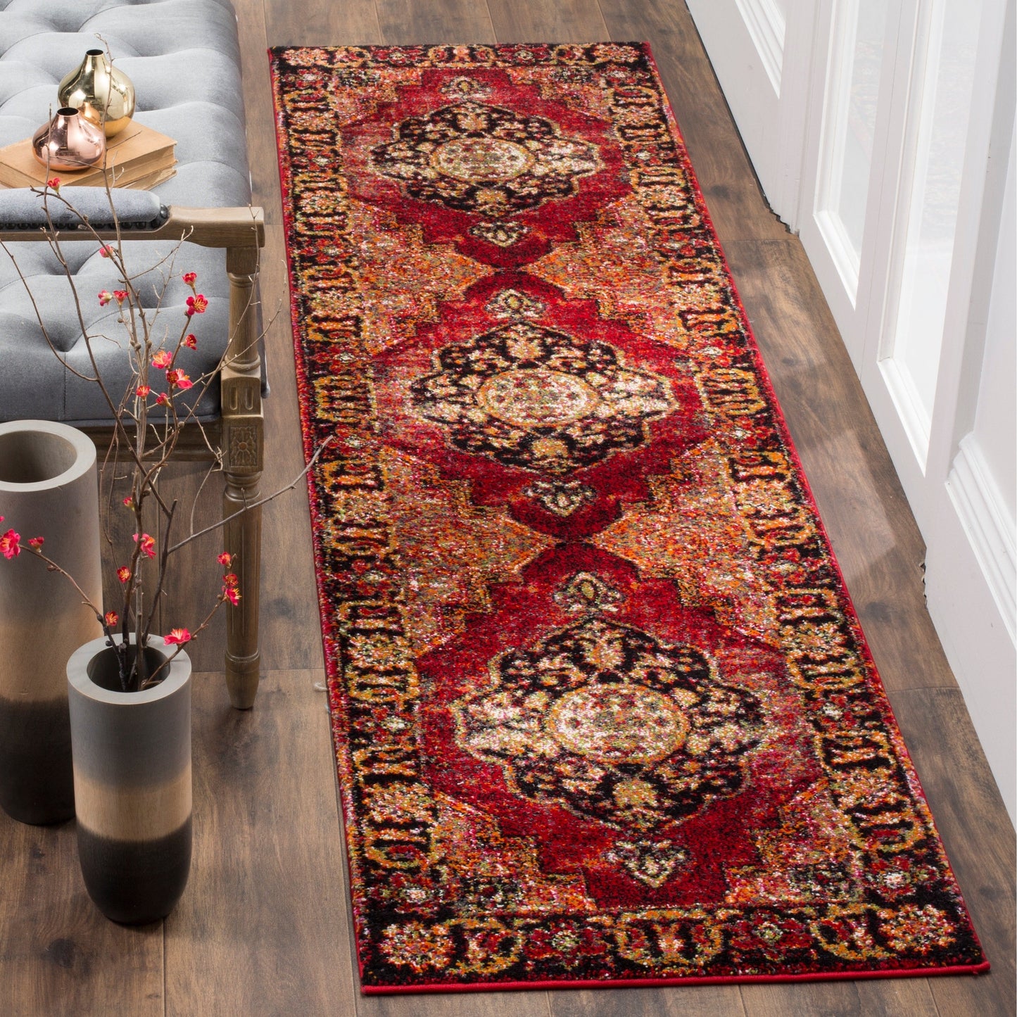 SAFAVIEH Vintage Hamadan Ismay Oriental Distressed Rug