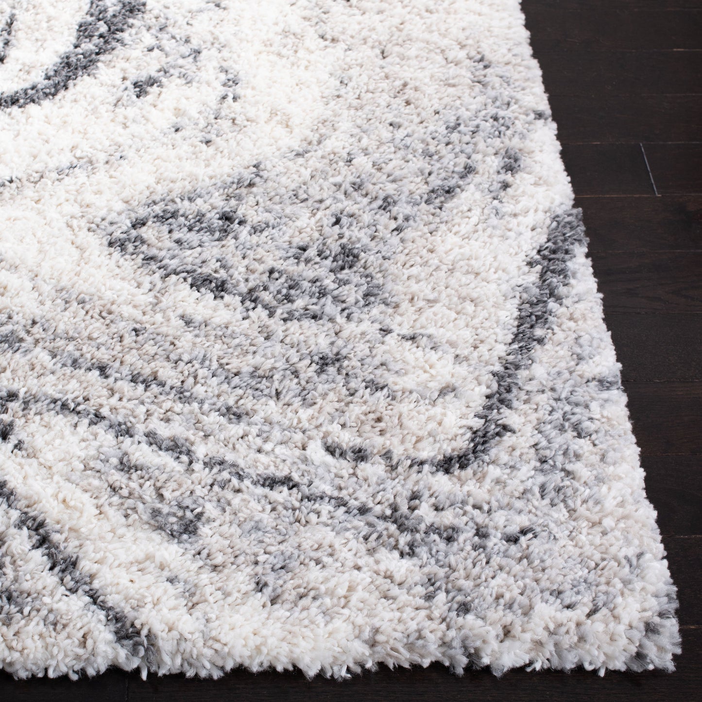 SAFAVIEH, Fontana Shag Zviya Modern Abstract 2-inch Thick Rug