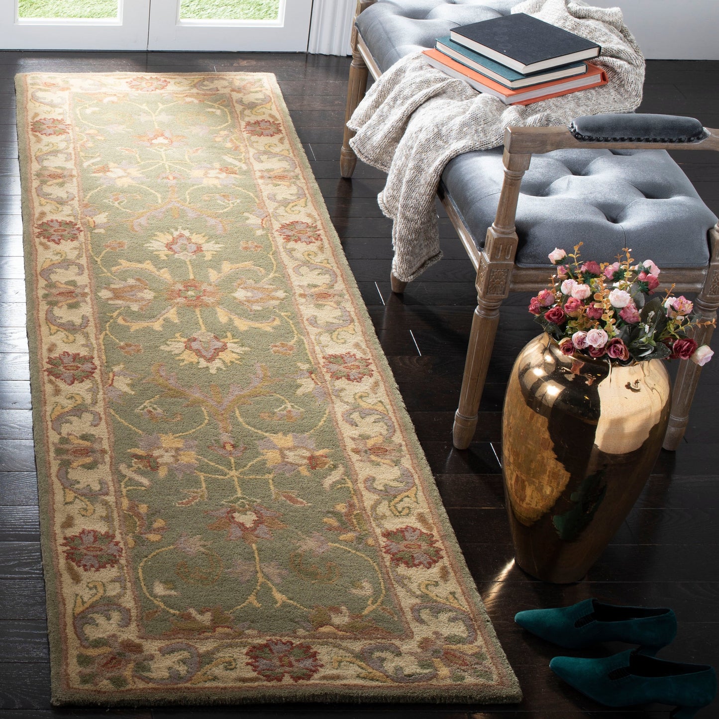 SAFAVIEH, Handmade Heritage Byzantium Traditional Oriental Wool Rug