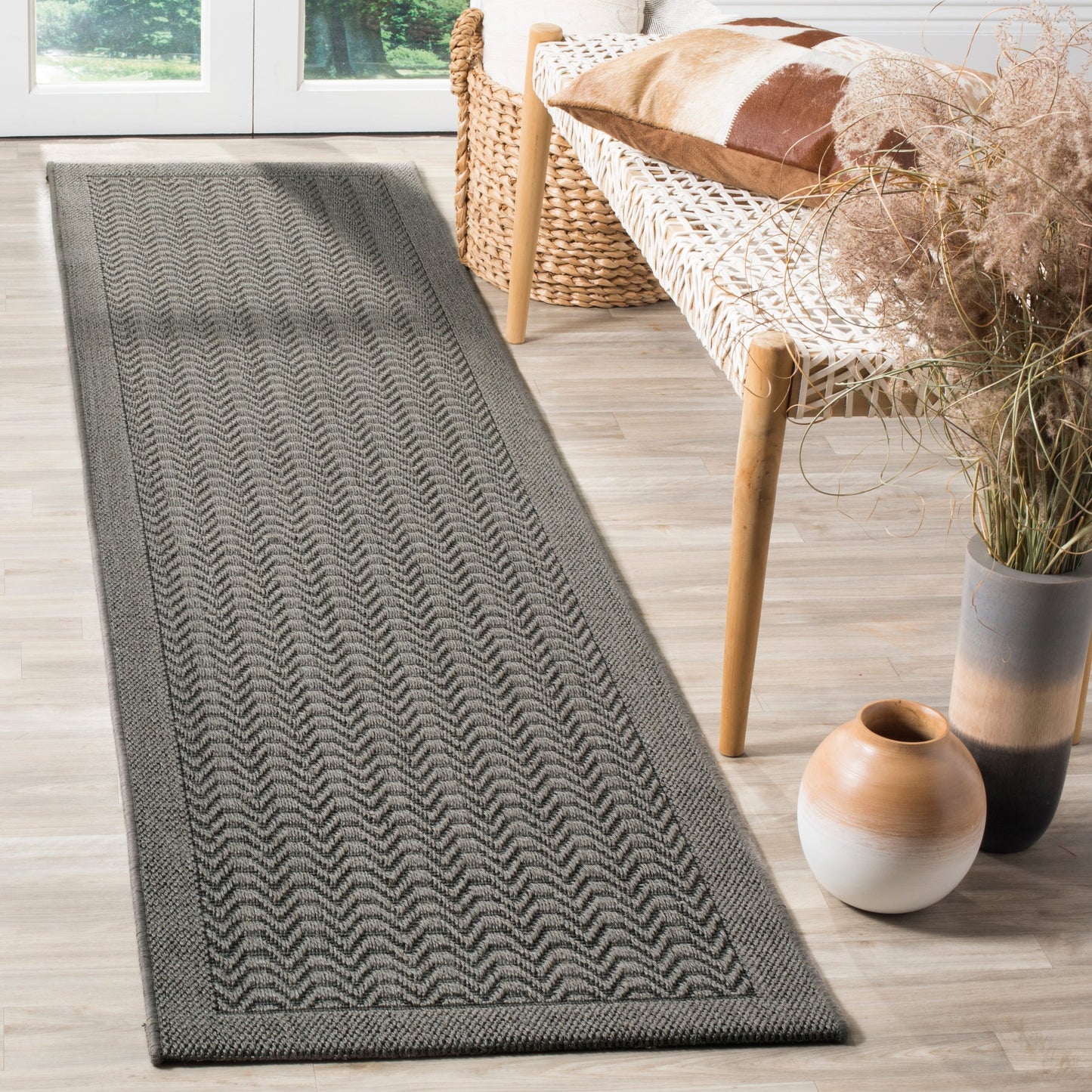 SAFAVIEH, Palm Beach Pearly Modern Sisal Rug
