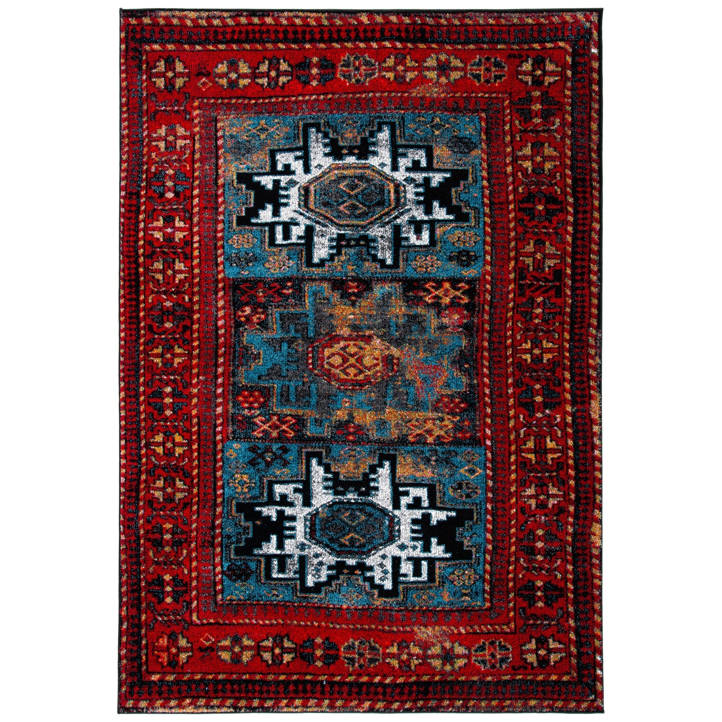 SAFAVIEH, Vintage Hamadan Lilla Oriental Distressed Rug