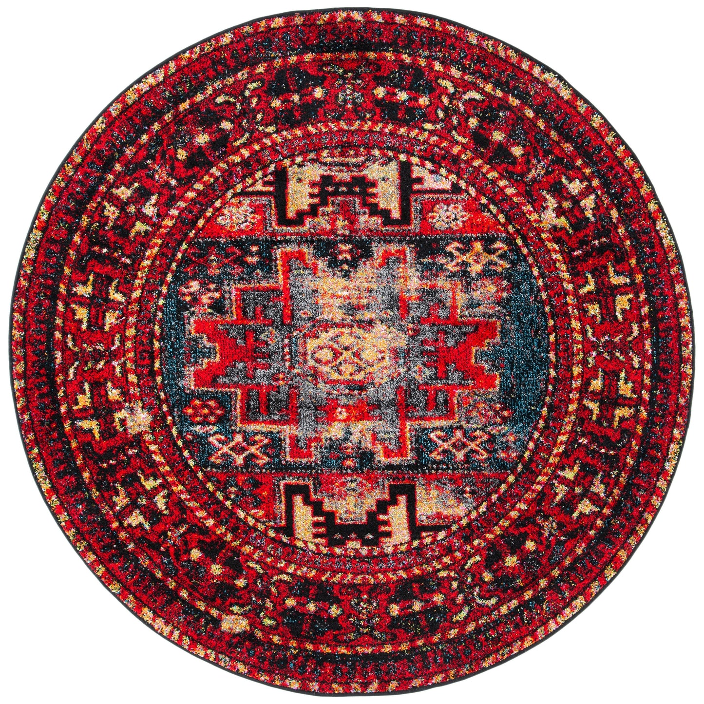 SAFAVIEH, Vintage Hamadan Lilla Oriental Distressed Rug
