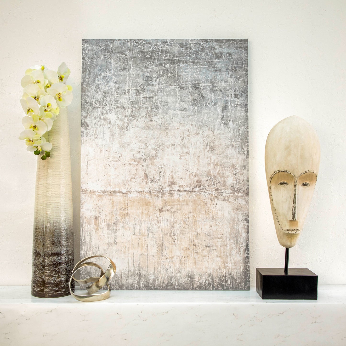 Sagebrook Home Modern Aluminum Abstract Interwoven Decorative Sculpture - 8 x 8 x 7