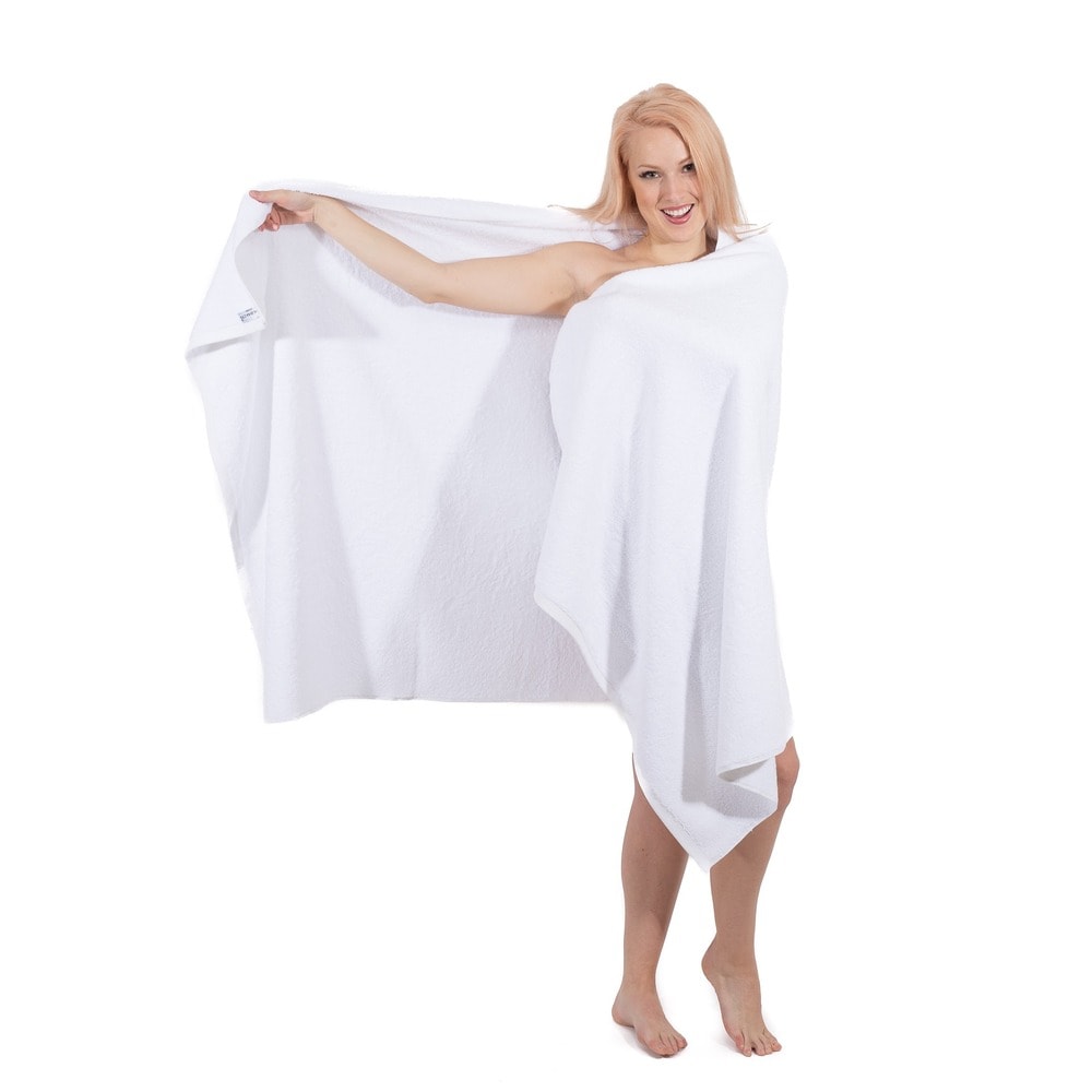 Classic Turkish Towels - Cambridge 100% Turkish Cotton Jumbo SPA Bath Sheet, Quick Dry