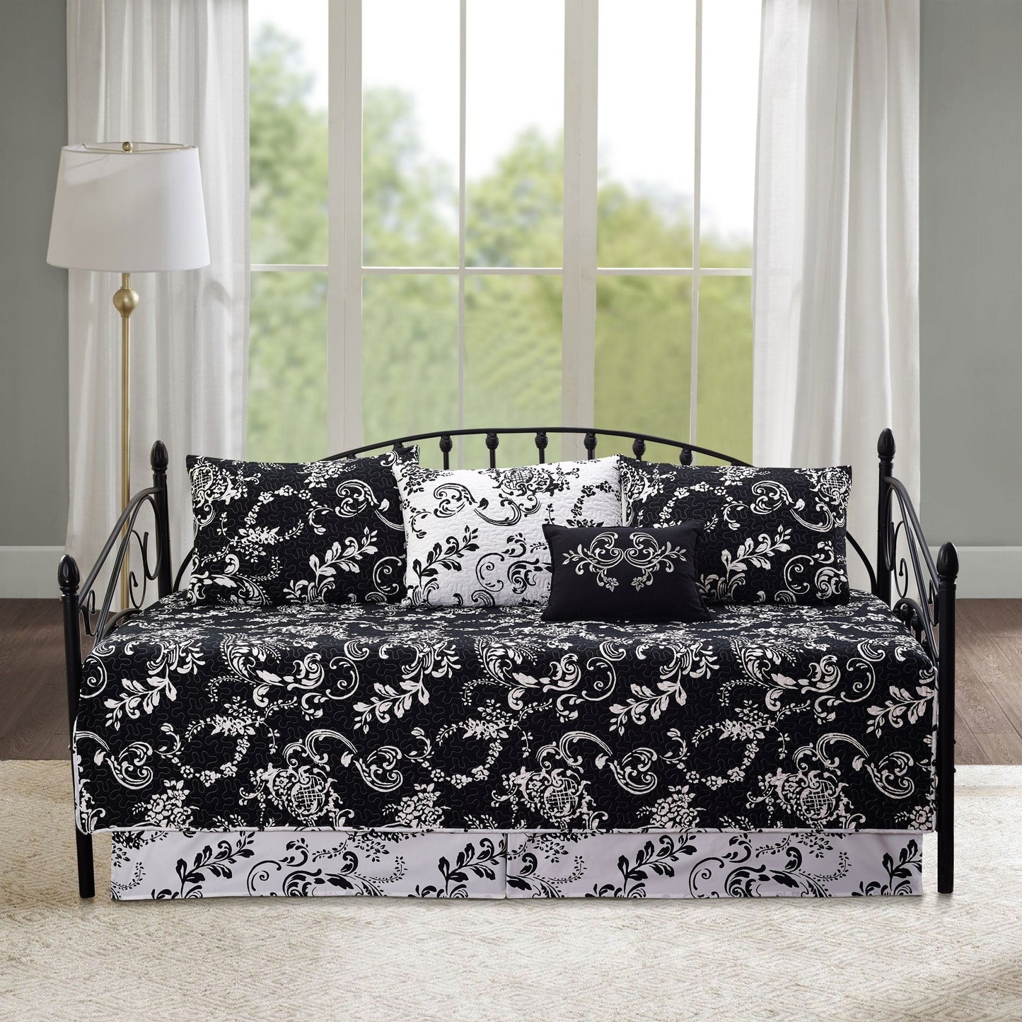 Serenta 6 Piece Cotton Blend Daybed Bedspread Coverlet Set - 75 x 39