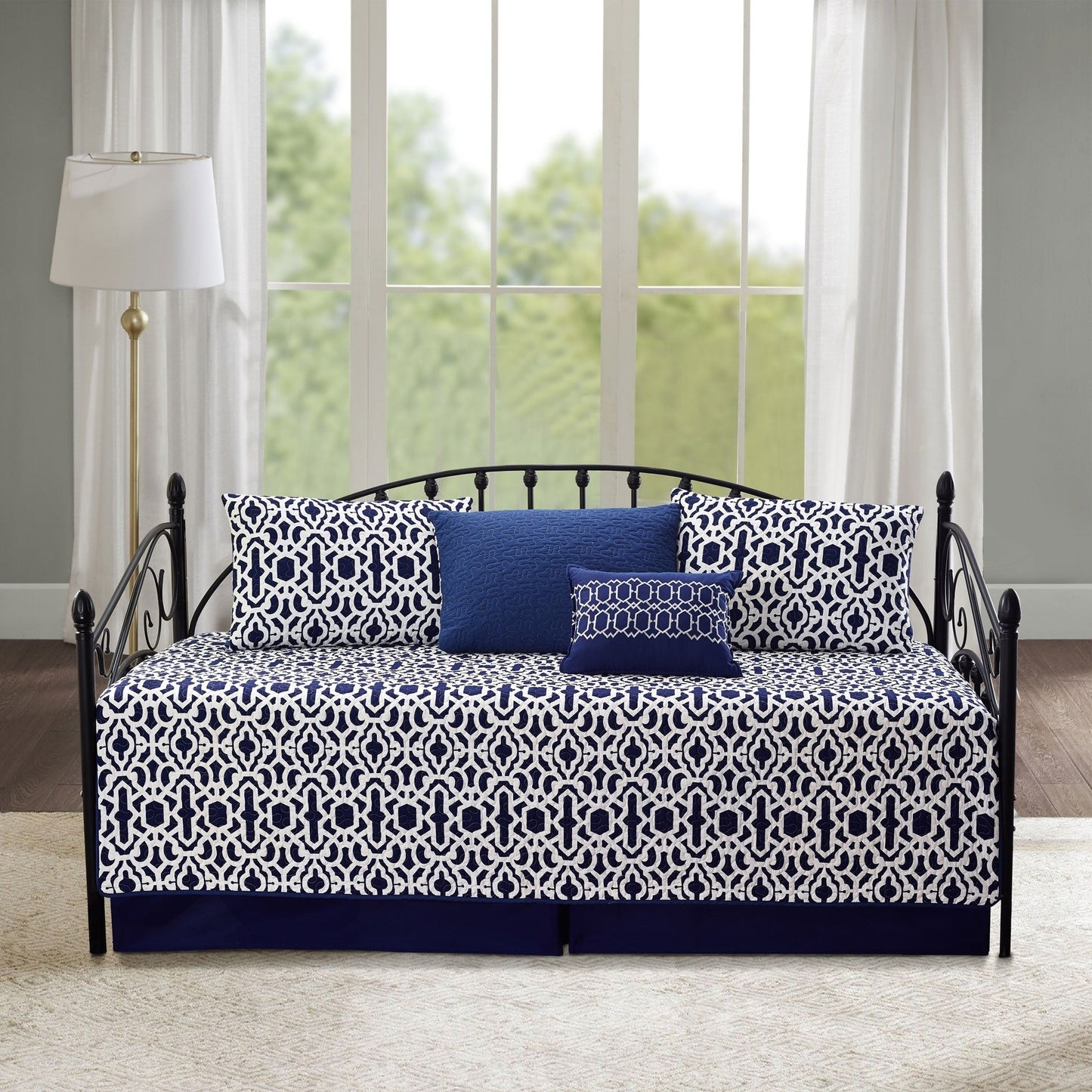 Serenta 6 Piece Cotton Blend Daybed Bedspread Coverlet Set - 75 x 39