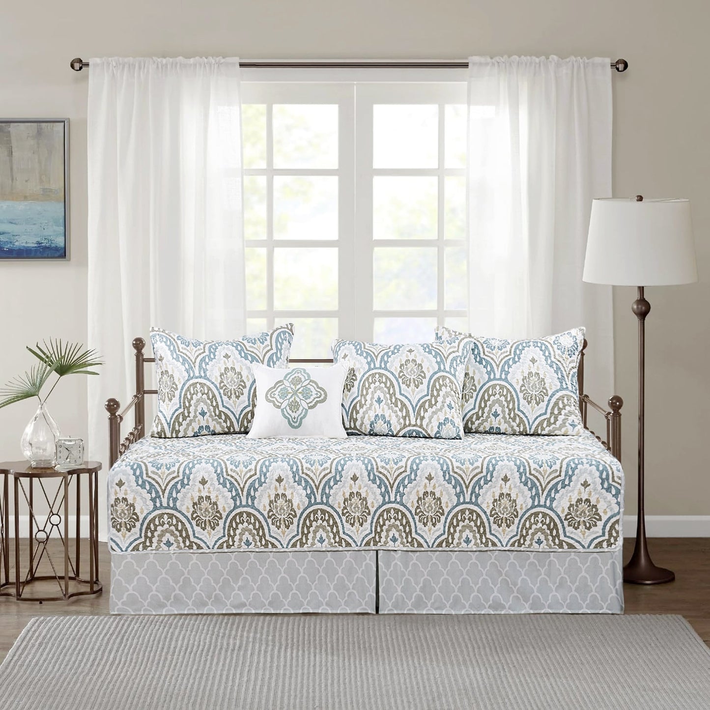 Serenta 6 Piece Cotton Blend Daybed Bedspread Coverlet Set - 75 x 39