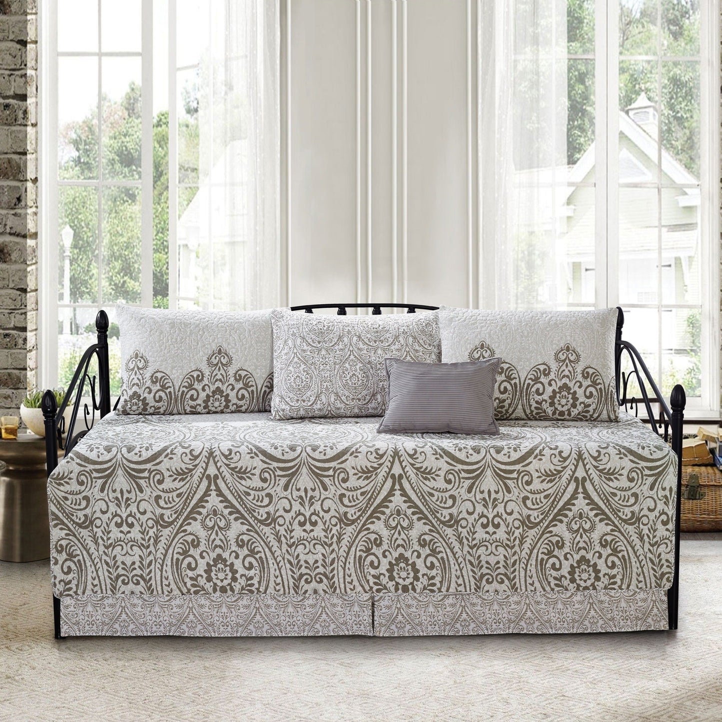 Serenta 6 Piece Cotton Blend Daybed Bedspread Coverlet Set - 75 x 39