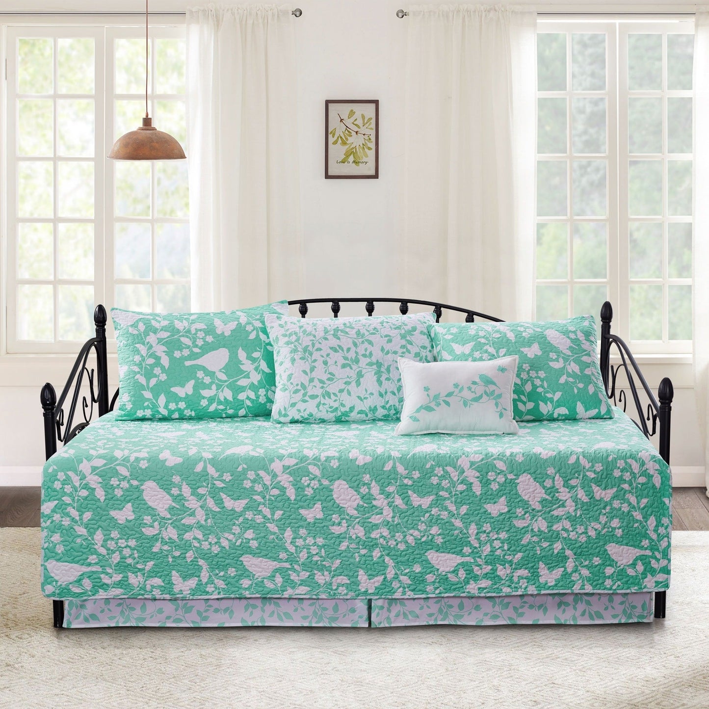 Serenta 6 Piece Cotton Blend Daybed Bedspread Coverlet Set - 75 x 39