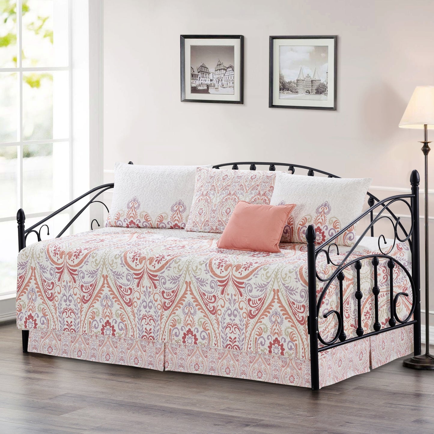 Serenta 6 Piece Cotton Blend Daybed Bedspread Coverlet Set - 75 x 39