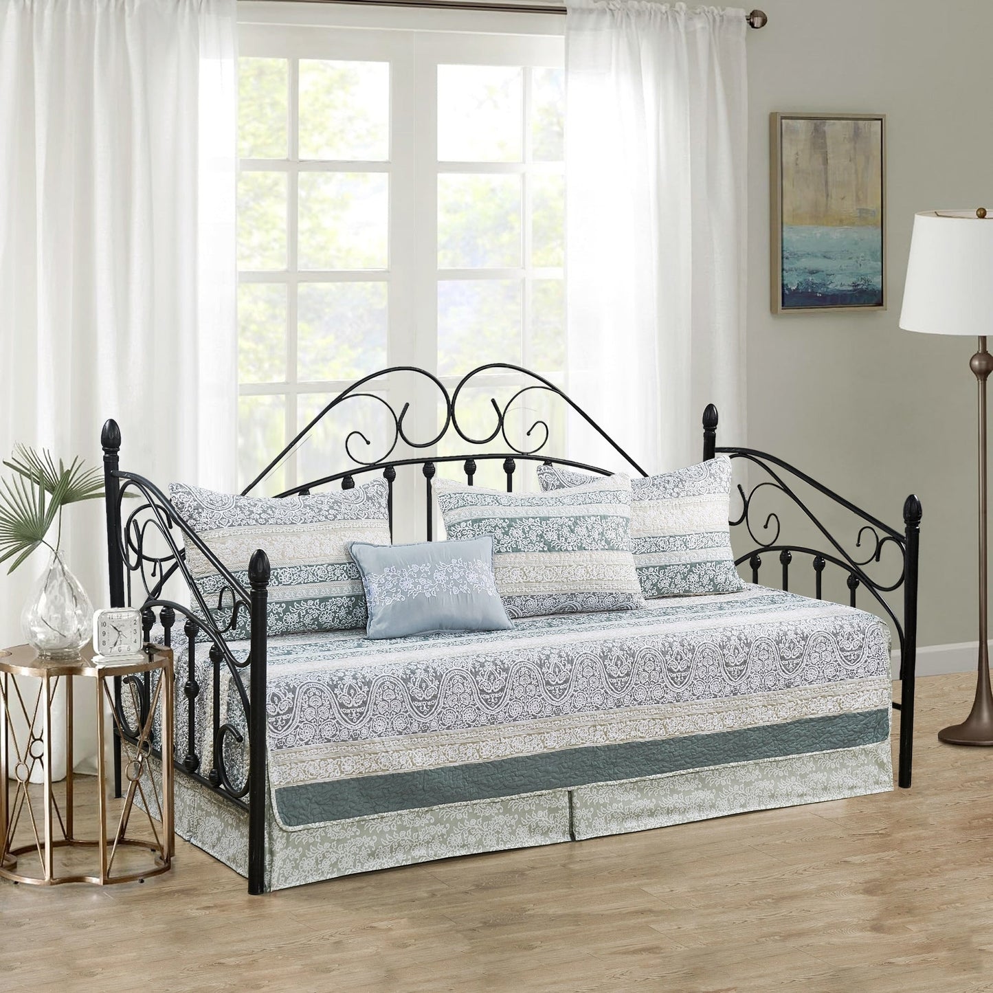 Serenta 6 Piece Cotton Blend Daybed Bedspread Coverlet Set - 75 x 39