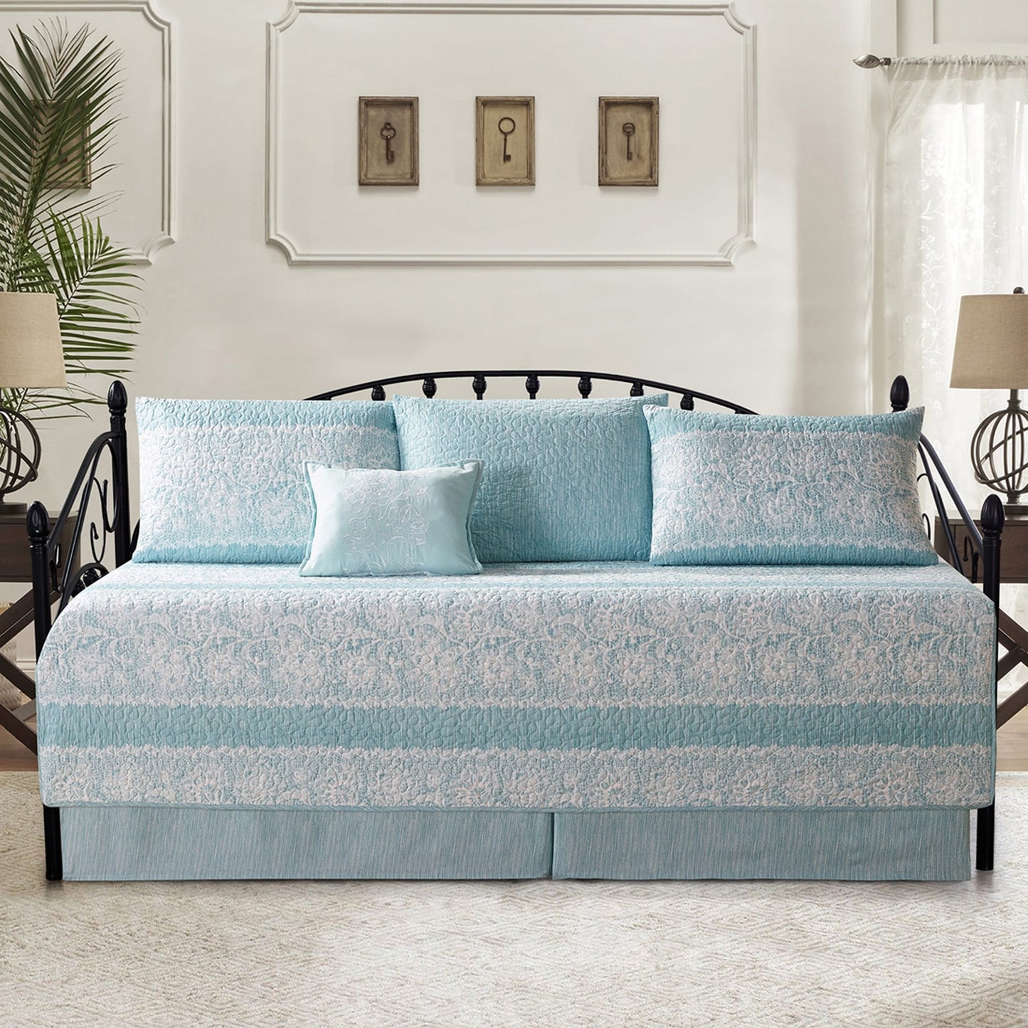 Serenta 6 Piece Cotton Blend Daybed Bedspread Coverlet Set - 75 x 39
