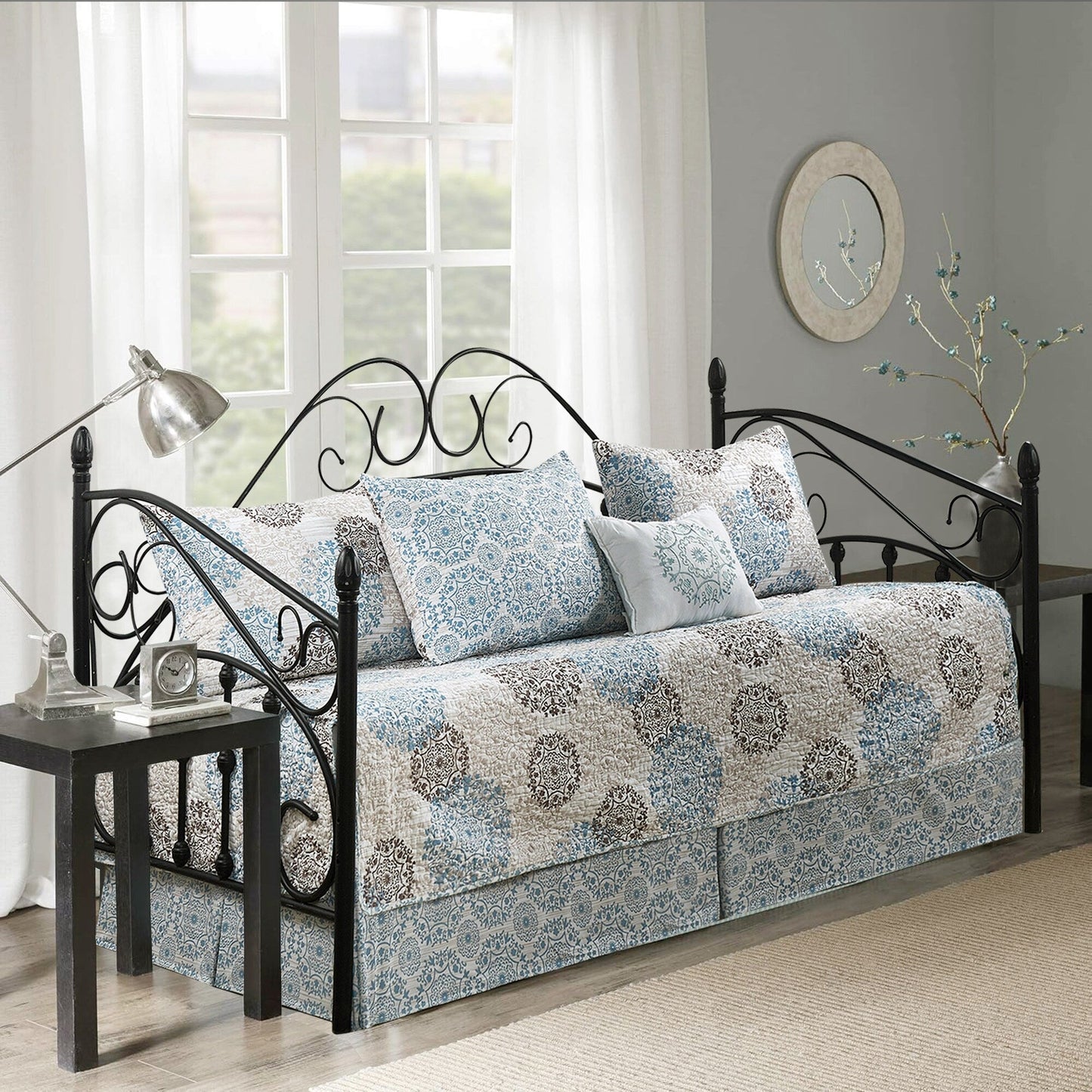 Serenta 6 Piece Cotton Blend Daybed Bedspread Coverlet Set - 75 x 39