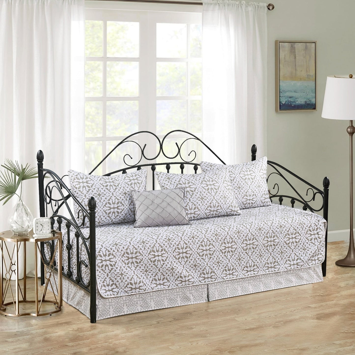 Serenta 6 Piece Cotton Blend Daybed Bedspread Coverlet Set - 75 x 39