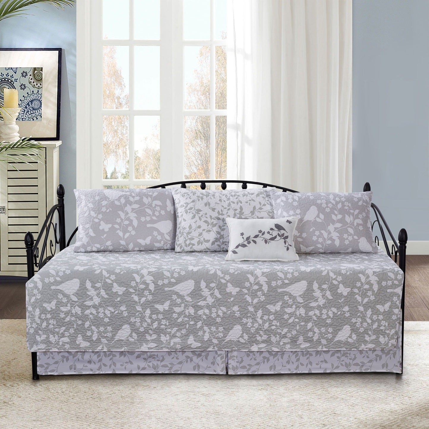 Serenta 6 Piece Cotton Blend Daybed Bedspread Coverlet Set - 75 x 39
