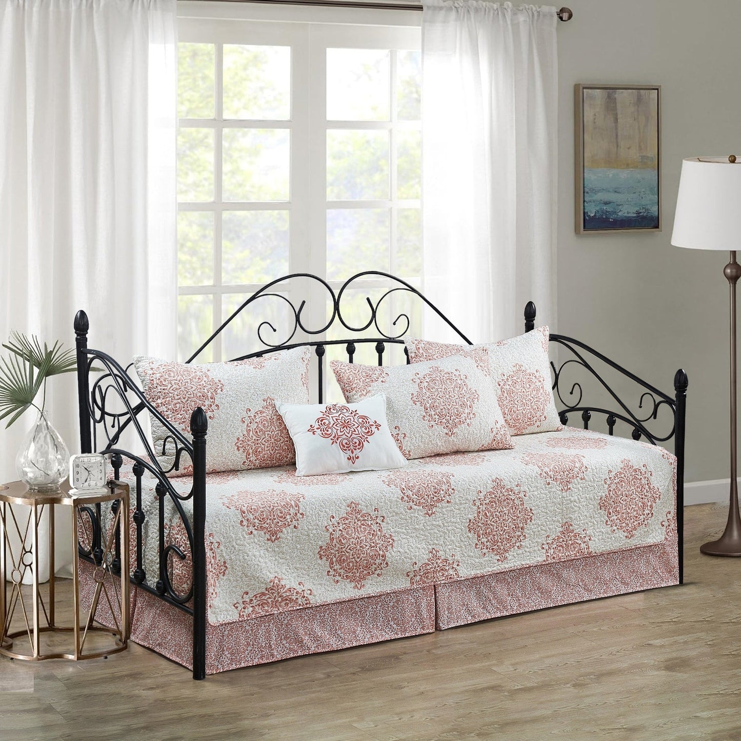 Serenta 6 Piece Cotton Blend Daybed Bedspread Coverlet Set - 75 x 39