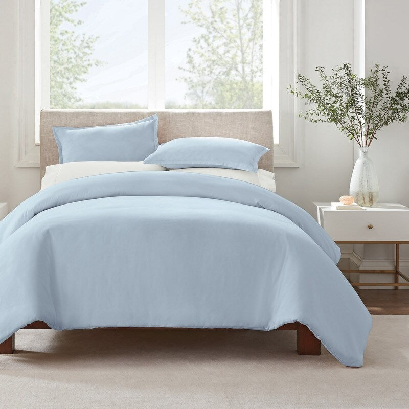 Serta Simply Clean Antimicrobial 3 Piece Duvet Set