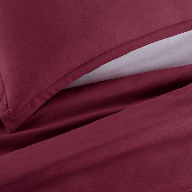 Serta Simply Clean Antimicrobial 3 Piece Duvet Set